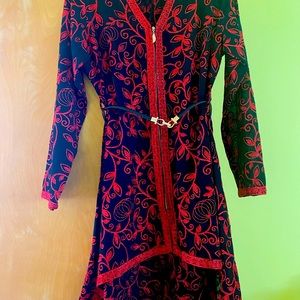 Thobe / Dress style cardigan / henna